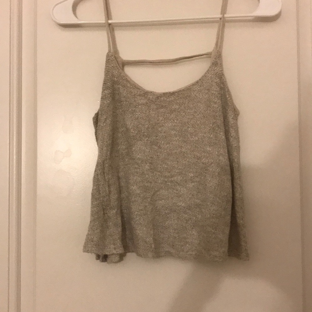 Beige knitted top